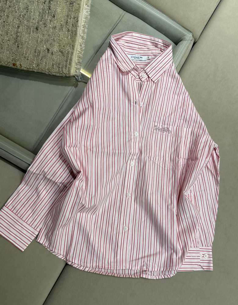 Coach Pink Premium Quality Women Shirt-thumb-1