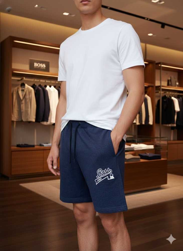 Boss Blue Premium Quality Men's Shorts