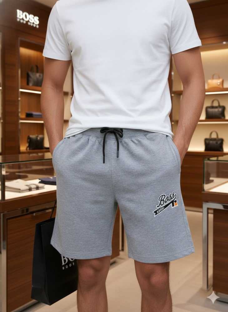 Boss Grey Premium Quality Men's Shorts