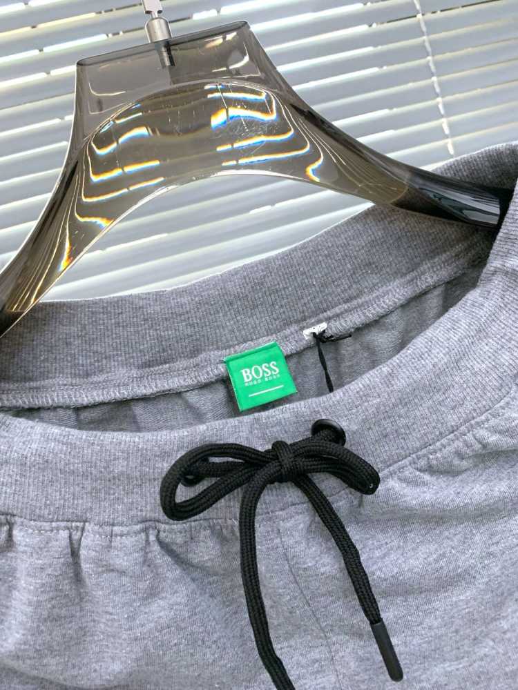 Boss Grey Premium Quality Men's Shorts-3