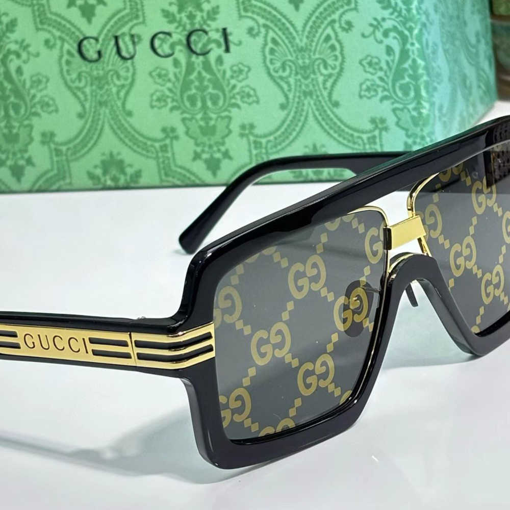 Gucci Black GG Women's Sunglasses-thumb-1