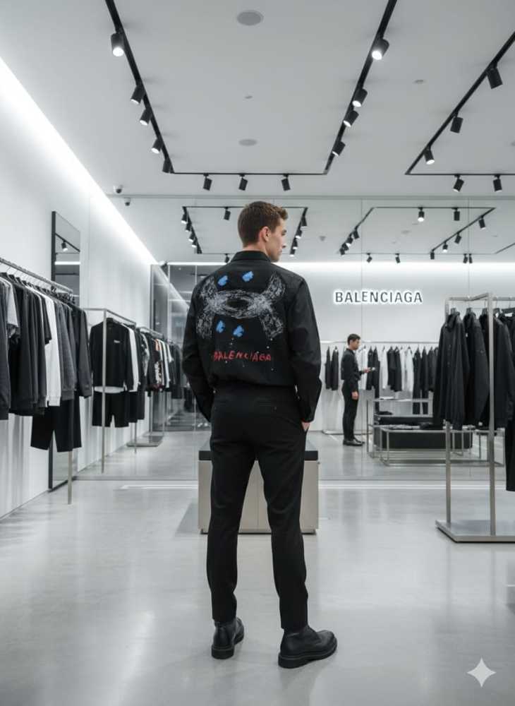 Balenciaga Black Premium Quality Shirt-2