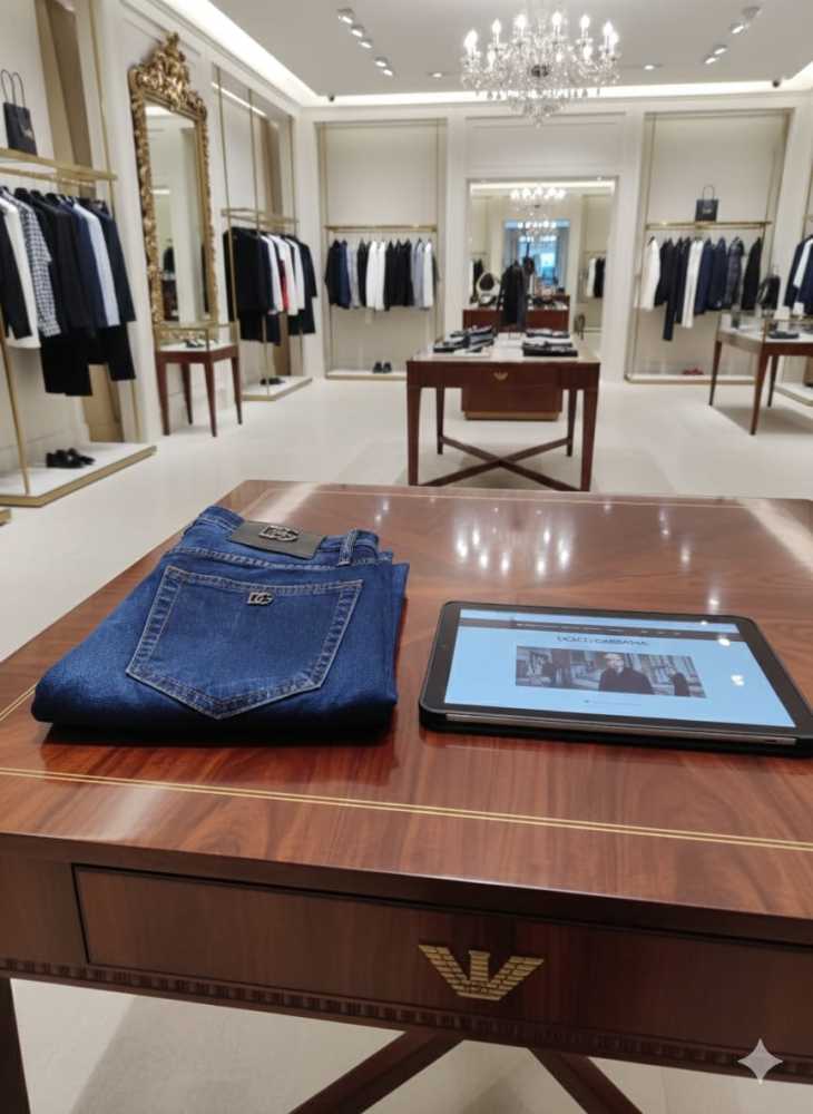 Dolce & Gabbana Dark Blue Premium Quality Jeans-thumb-2