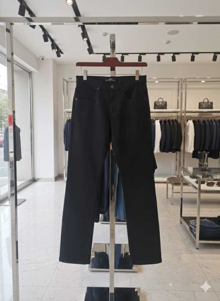 Armani Exchange Black Premium Quality Jeans-thumb-0