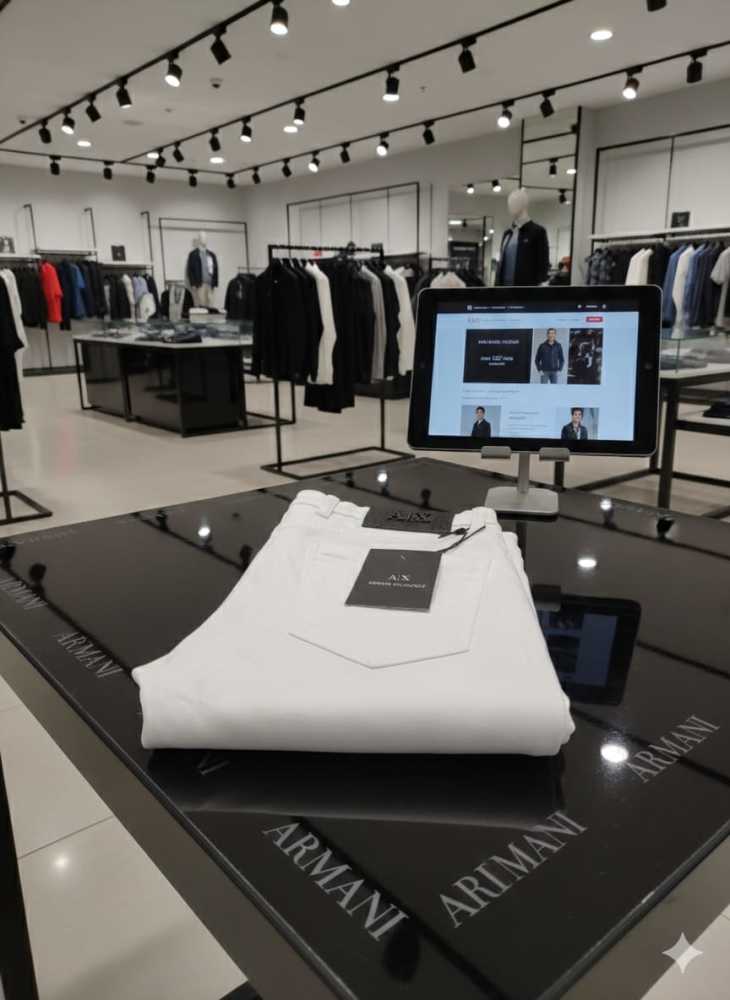 Armani Exchange White Premium Quality Jeans-3