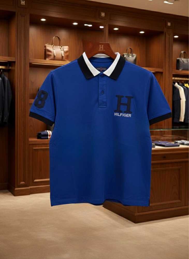 Tommy Hilfiger Blue Premium Quality Tees-thumb-1