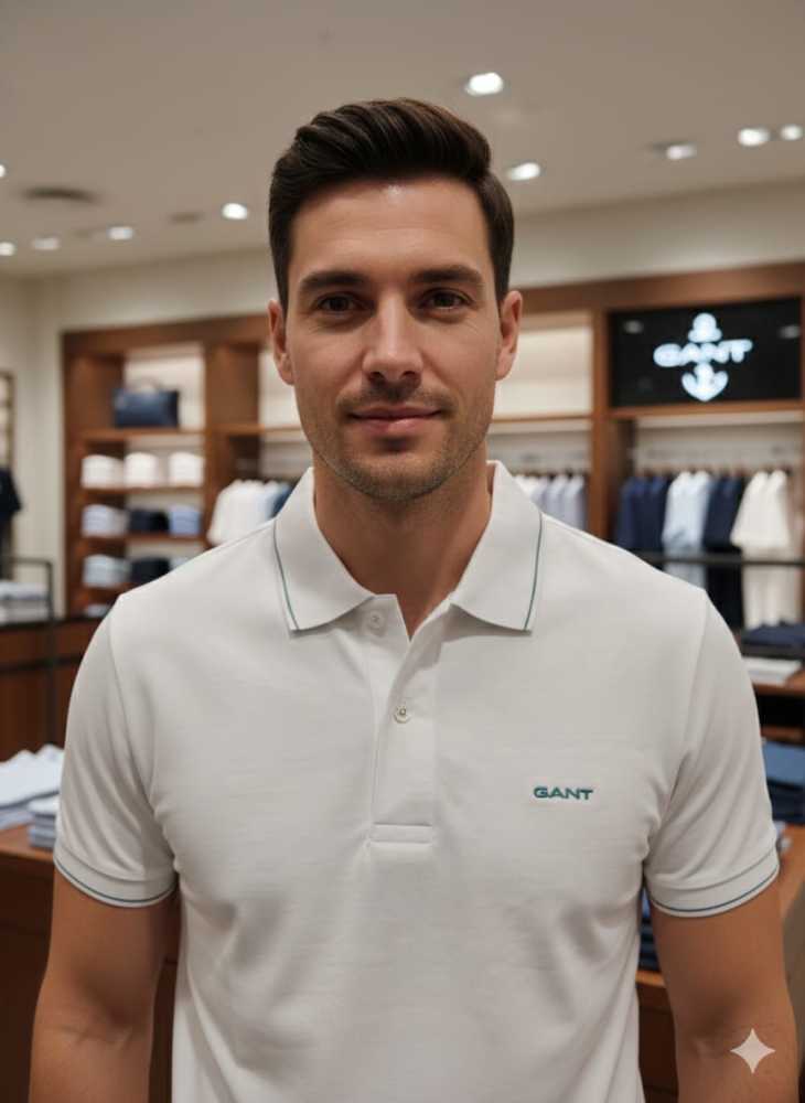 Gant White Premium Quality T-shirt-thumb-1