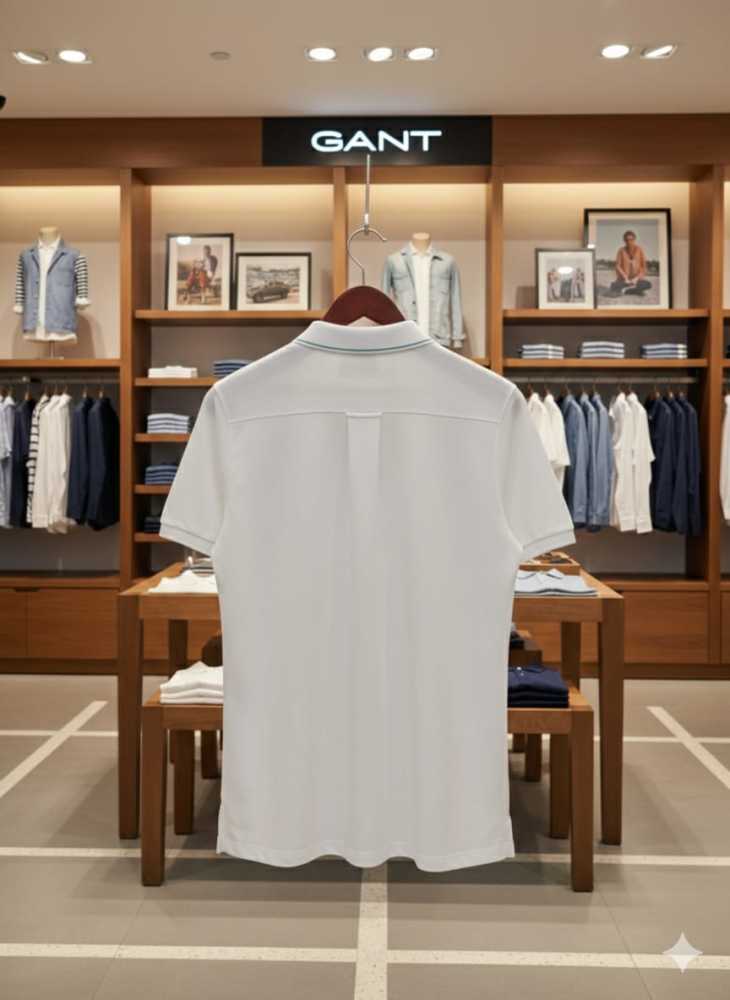 Gant White Premium Quality T-shirt-thumb-2