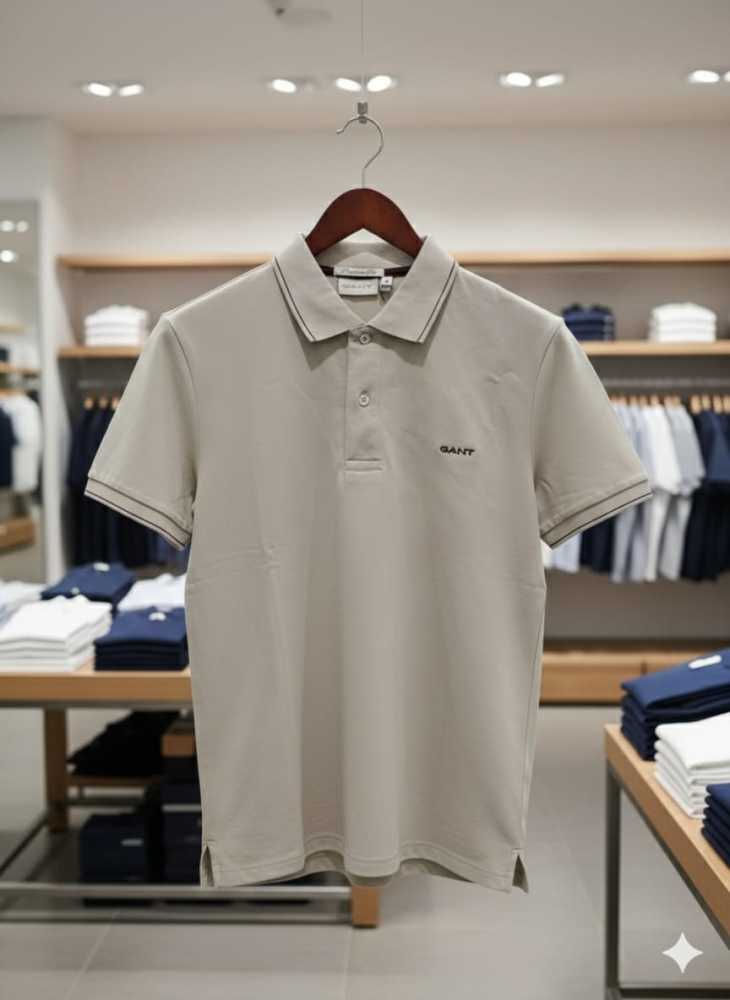 Gant Grey Premium Quality T-shirt-thumb-2