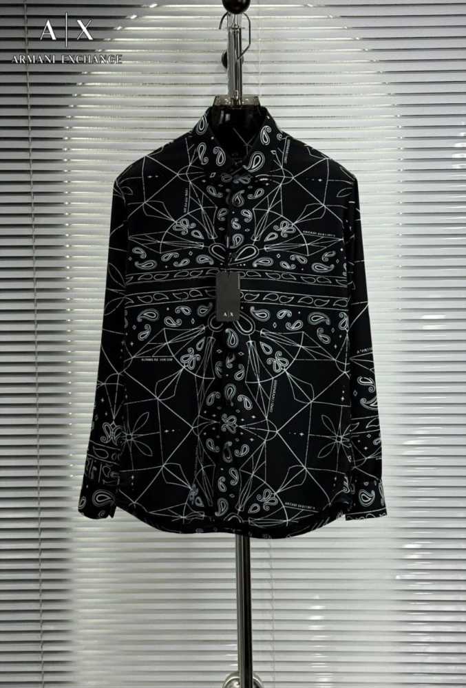 Armani Exchange Black Pemium Quality Cotton Shirt