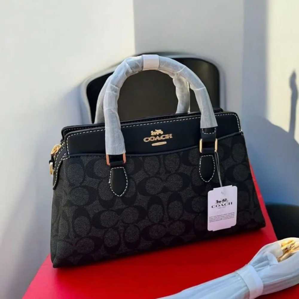 Coach C Logo Darcie Black Hand Bag