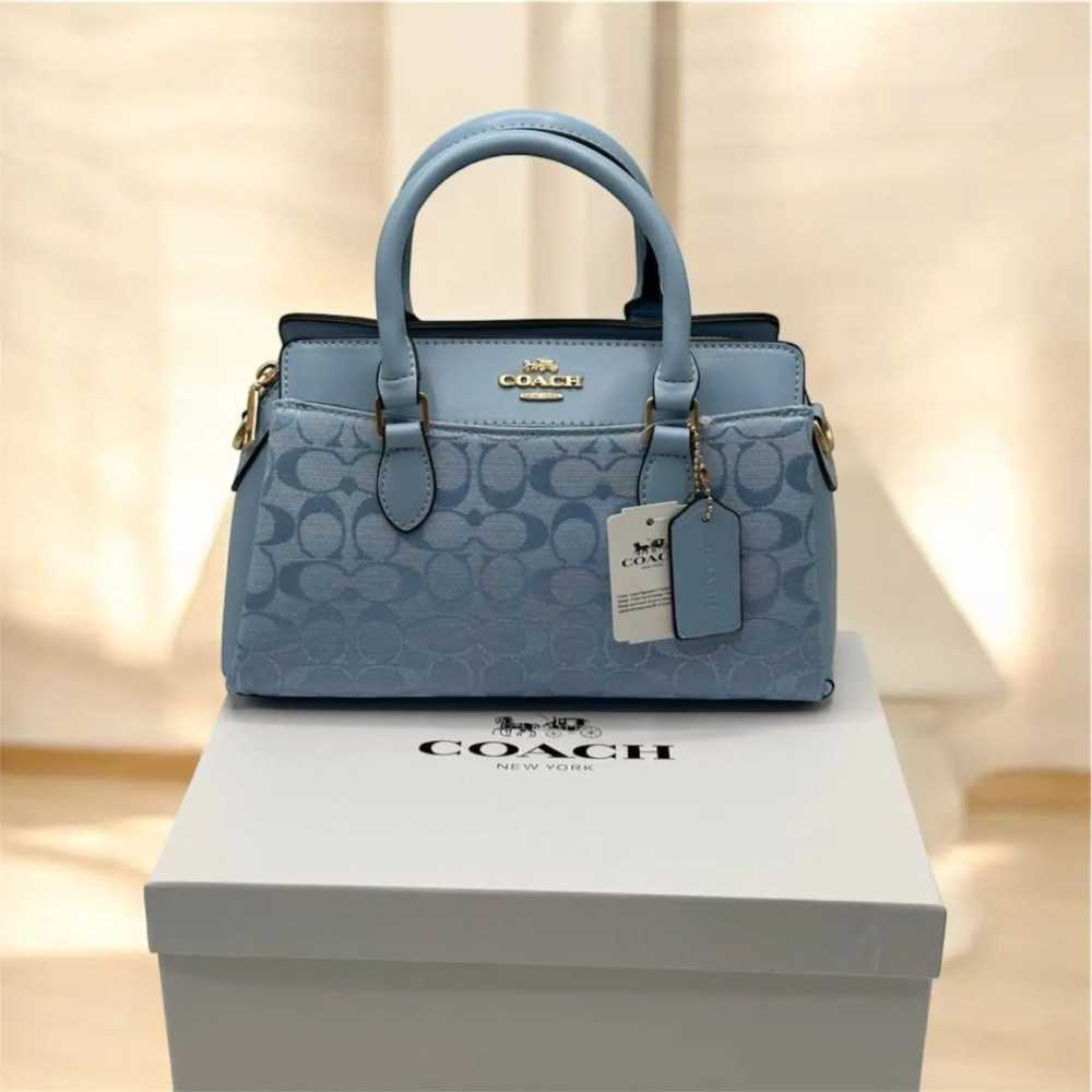 Coach C Logo Darcie Skyblue Hand Bag