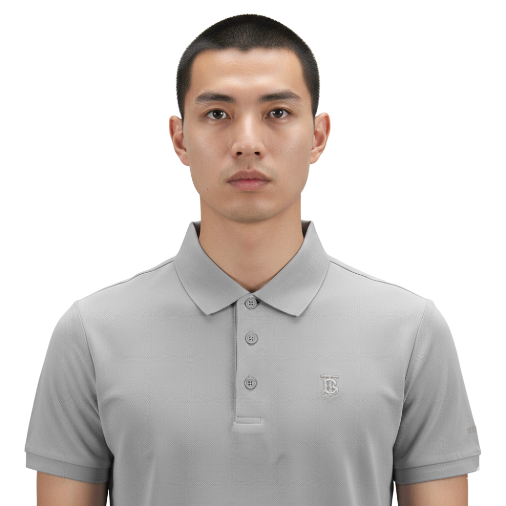 Burberry TB Embroidered Icon Grey Premium T-shirt-thumb-4