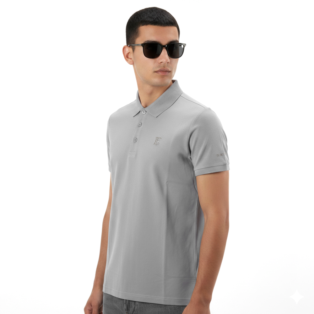 Burberry TB Embroidered Icon Grey Premium T-shirt-thumb-3