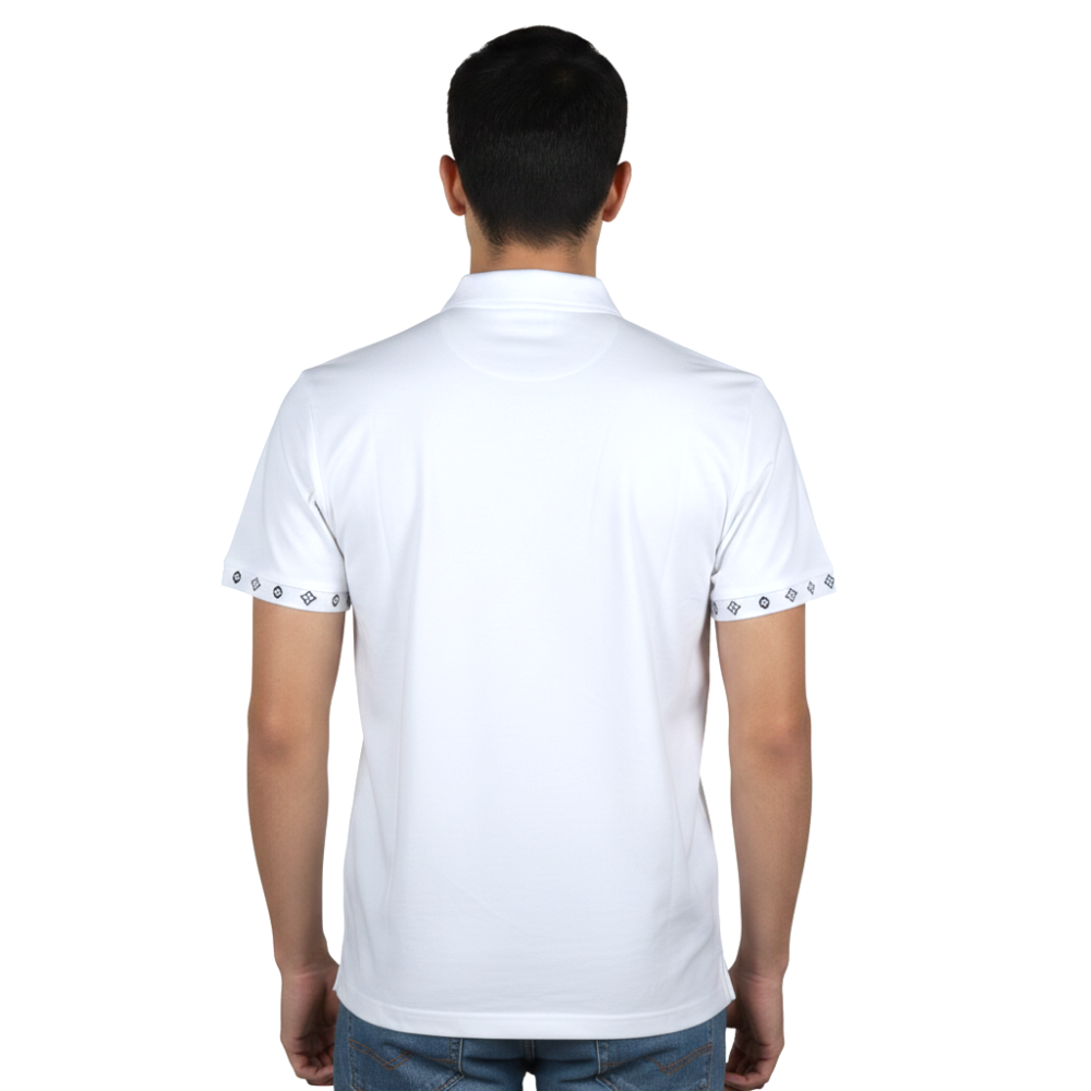 Louis Vuitton White Premium Luxury Polo T-shirt-2