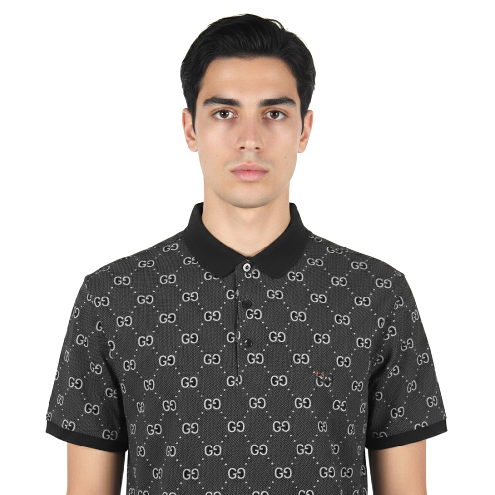 Gucci Black Premium Quality Polo Tees-3