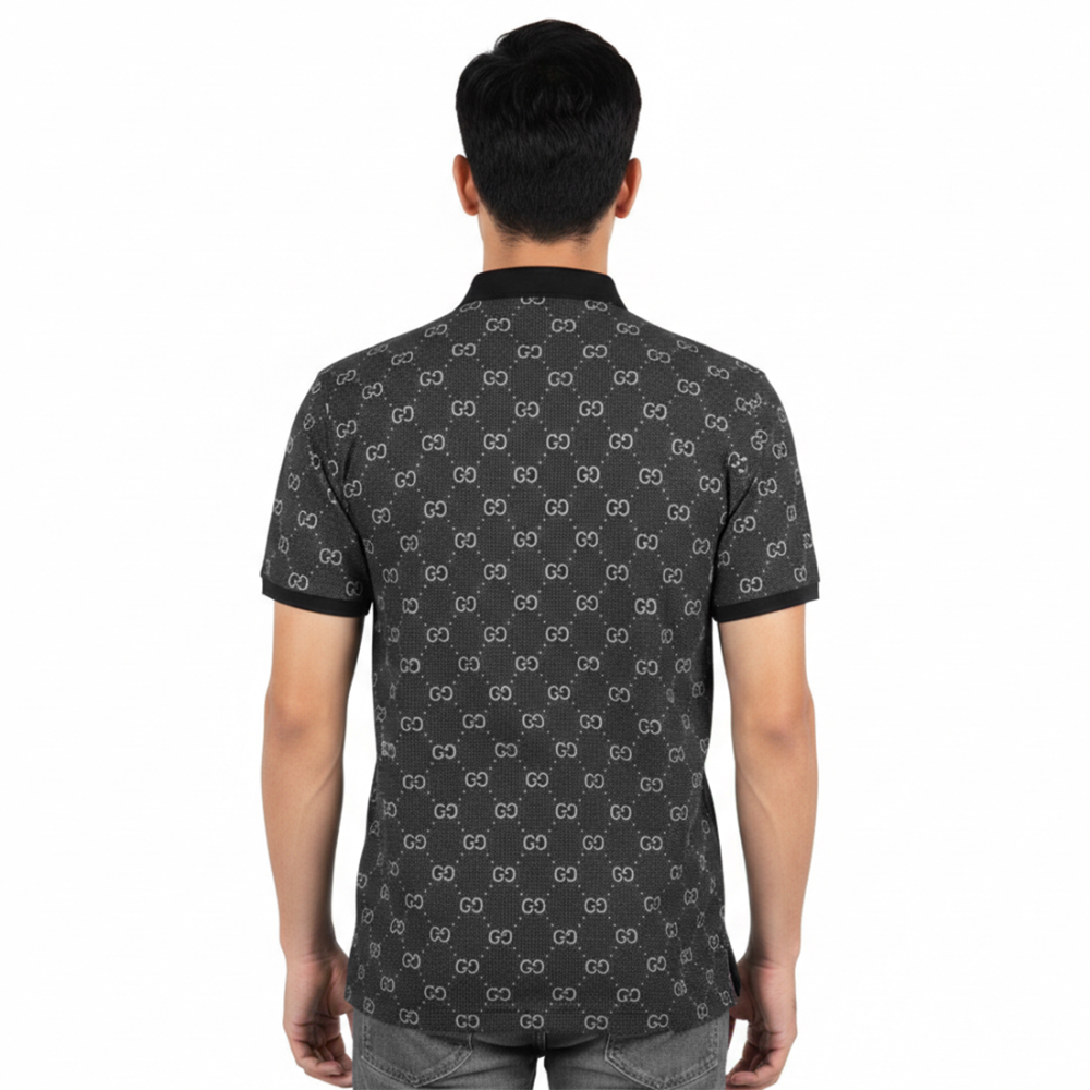 Gucci Black Premium Quality Polo Tees-2