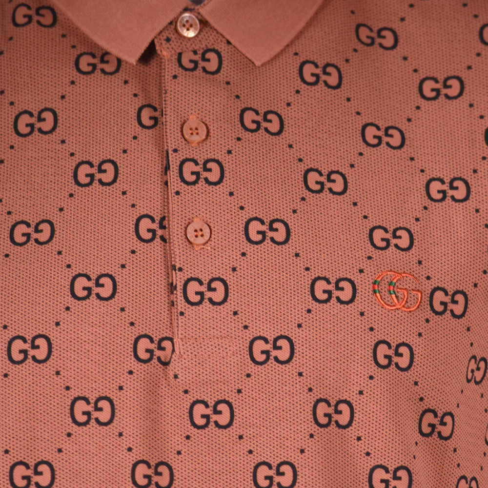 Gucci Brown Premium Quality Polo Tees-6
