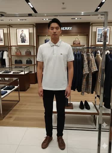 Burberry White Premium Quality T-shirt-thumb-0