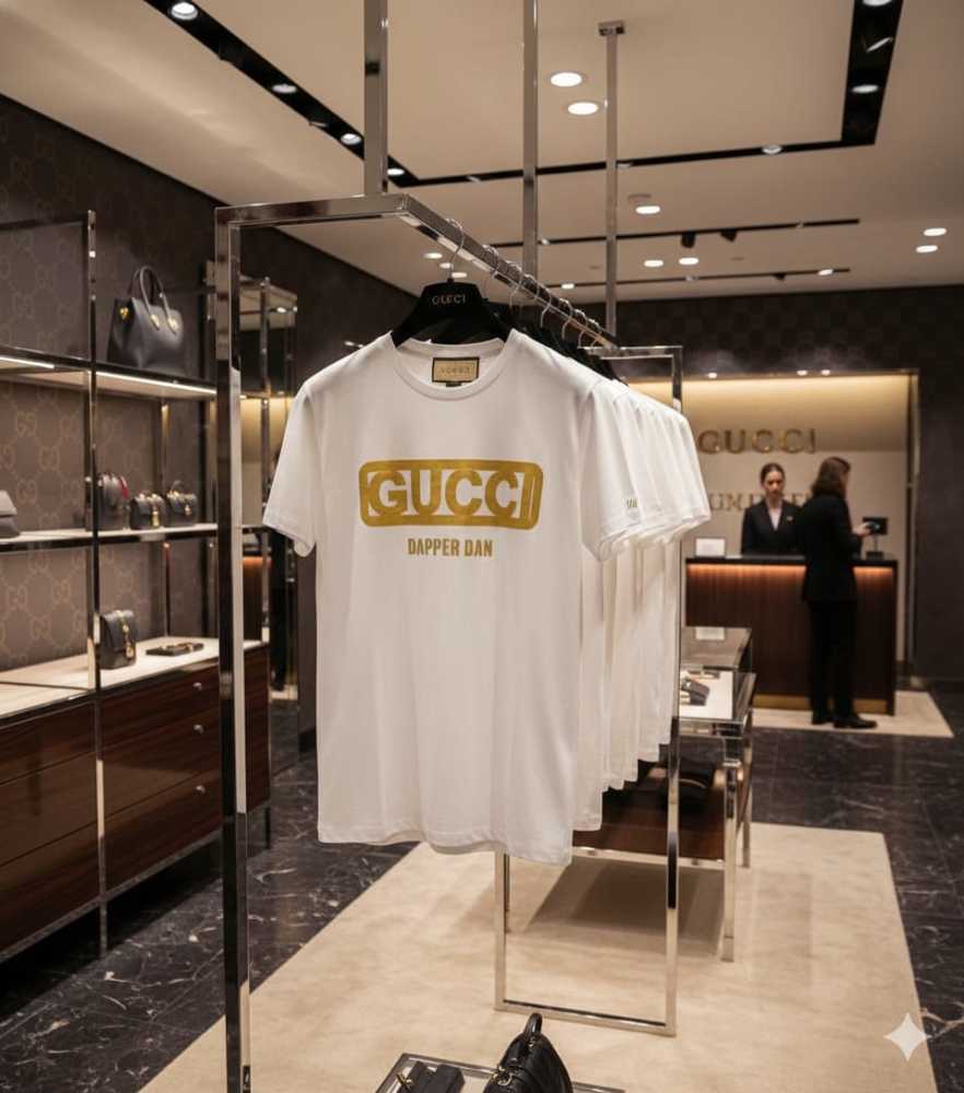 Gucci White Premium Quality T-shirt-3