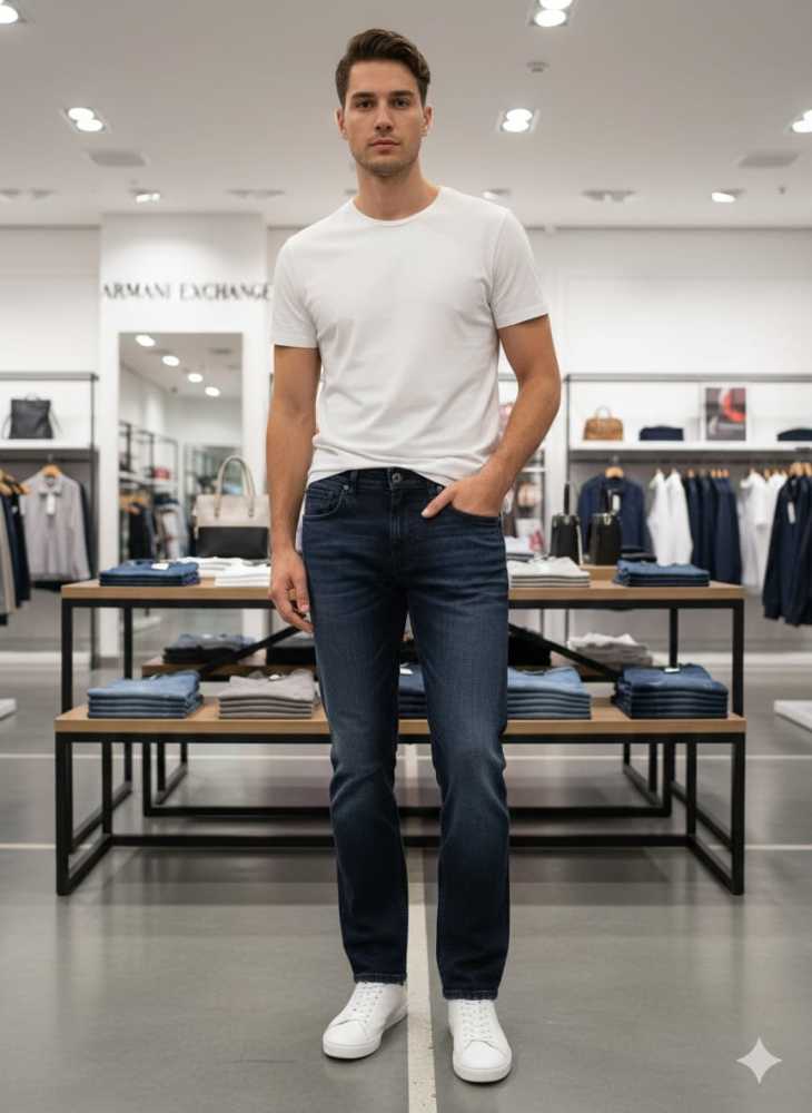 Armani Exchange Blue Premium Quality Jeans-2