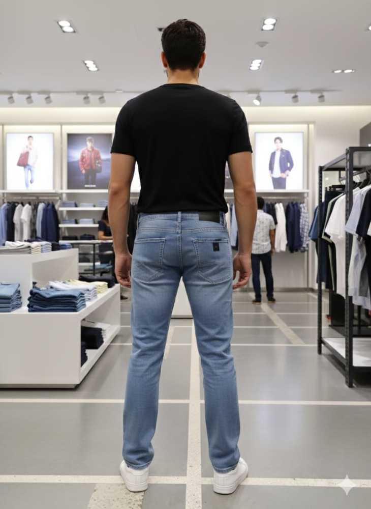 Armani Exchange Light Blue Premium Quality Jeans-thumb-3