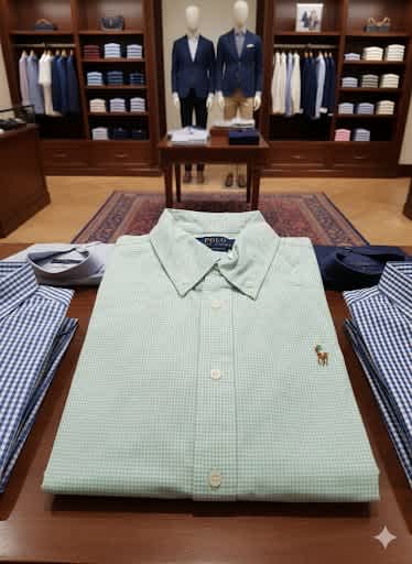 Ralph Lauren Green Premium Quality Cotton Shirt-3