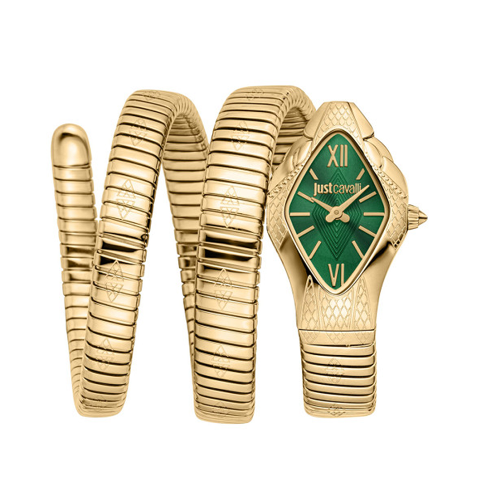 Just Cavalli Women Textured Dial & Stainless Steel Straps Analogue Watch JC1L307M0035