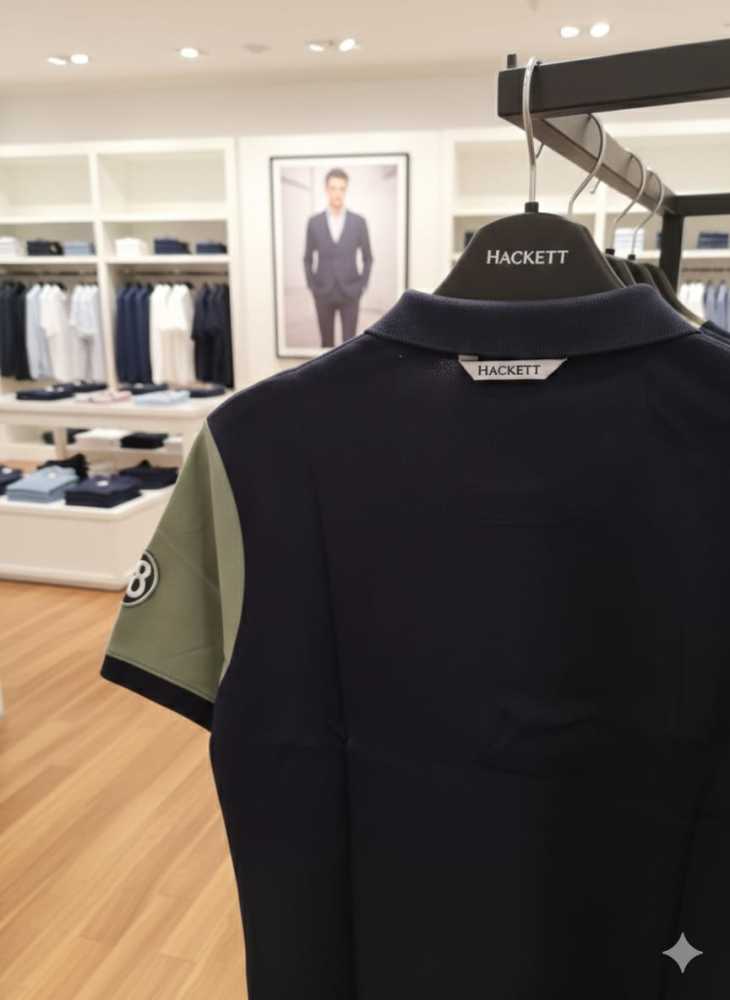 Hackett Navy Blue Premium Quality Polo T-shirt-thumb-3