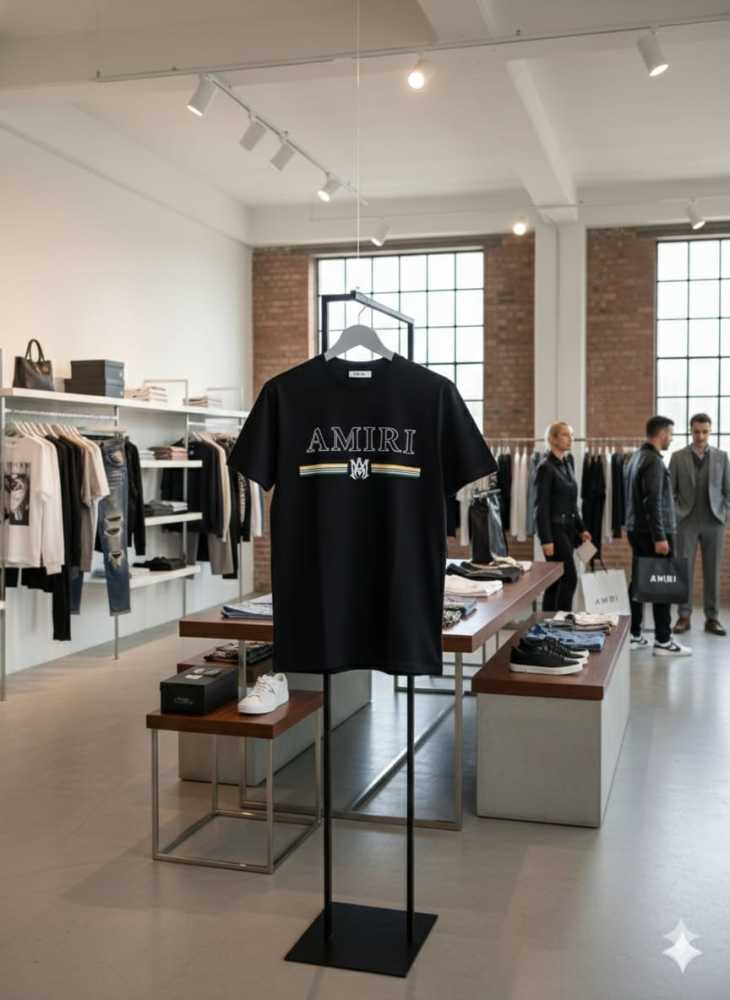 Amiri Black Premium Quality T-shirt-3