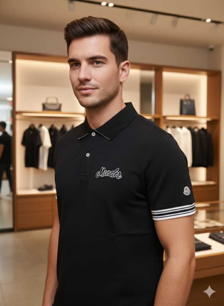 Moncler Black Premium Quality T-shirt-1