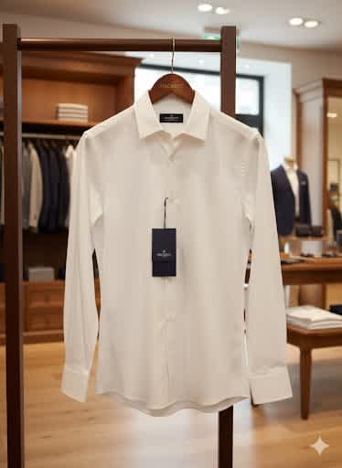 Hackett White Premium Quality Shirt-thumb-2