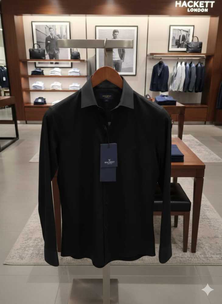 Hackett Black Premium Quality Shirt-thumb-2