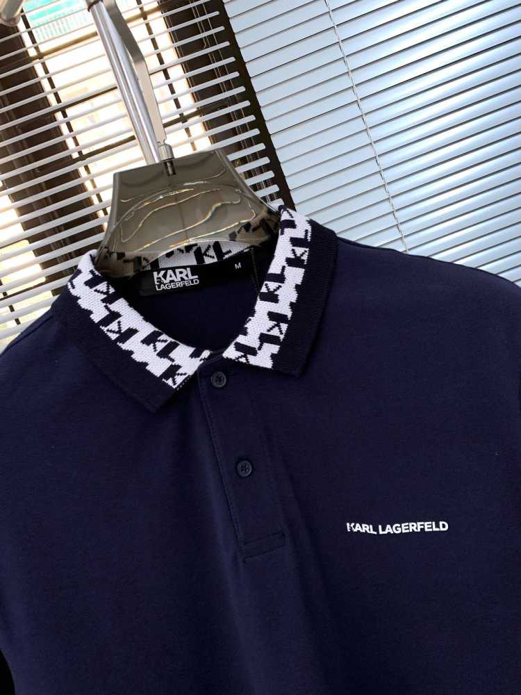 Karl Lagerfeld Blue Premium Quality T-shirt-thumb-3