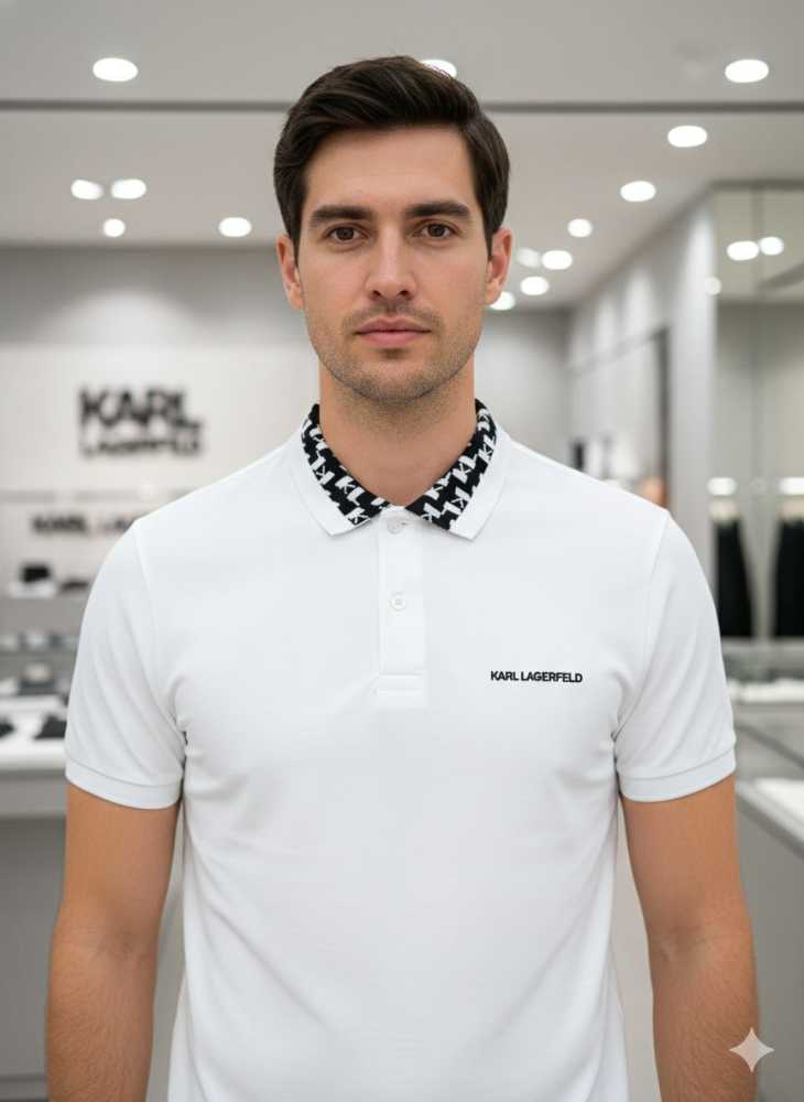 Karl Lagerfeld White Premium Quality T-shirt-1