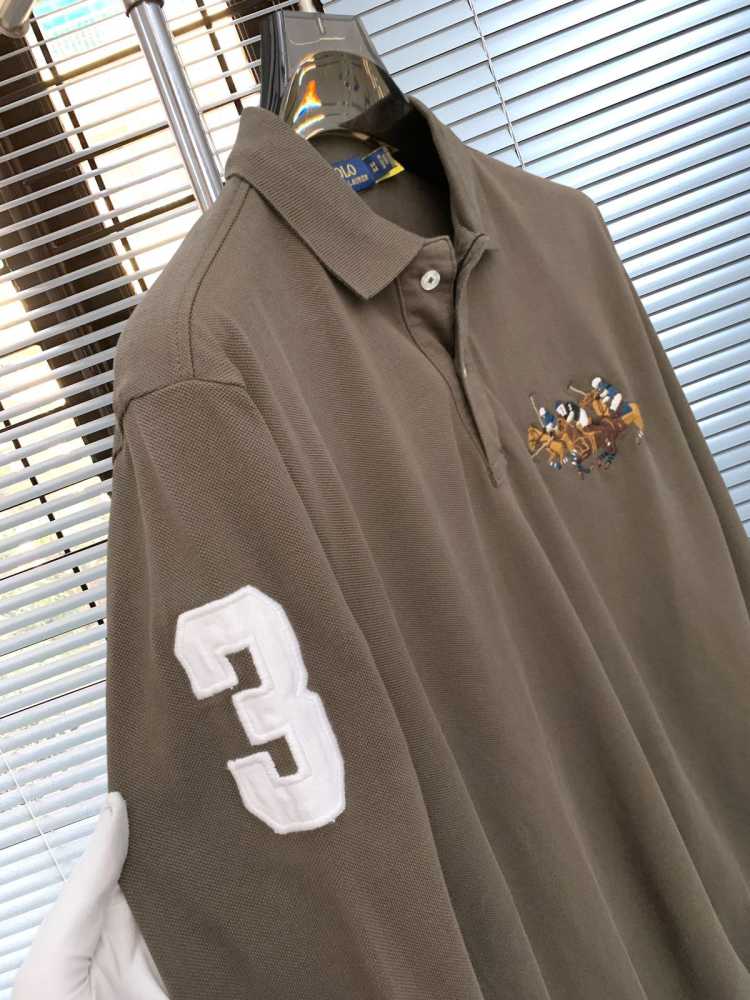 Ralph Lauren Brown Premium Collar T-shirt-4