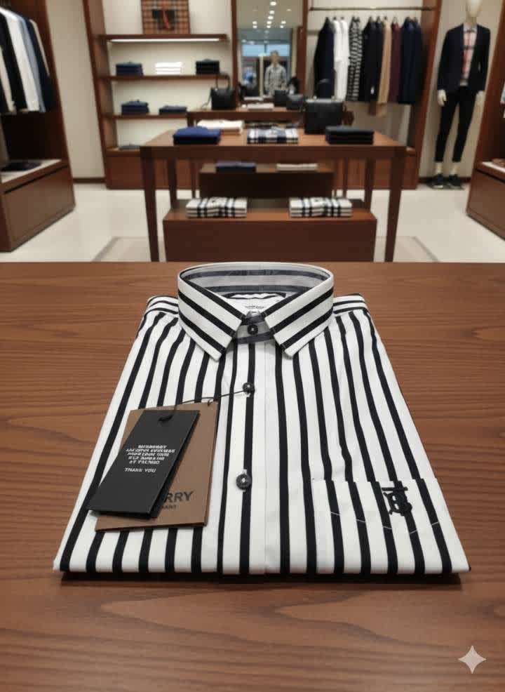 Burberry White Premium Quality Shirt-thumb-1