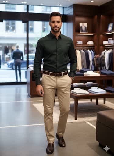 Hackett Dark Green Premium Quality Shirt-1