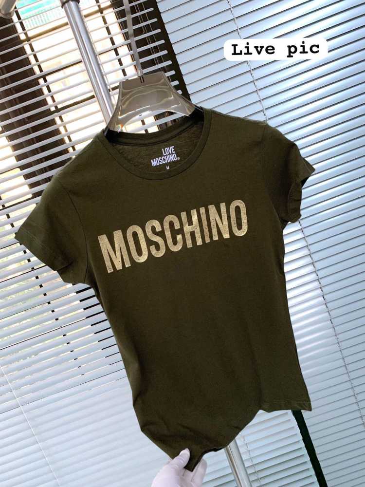 Moschino Green Premium Quality Women T-shirt-1