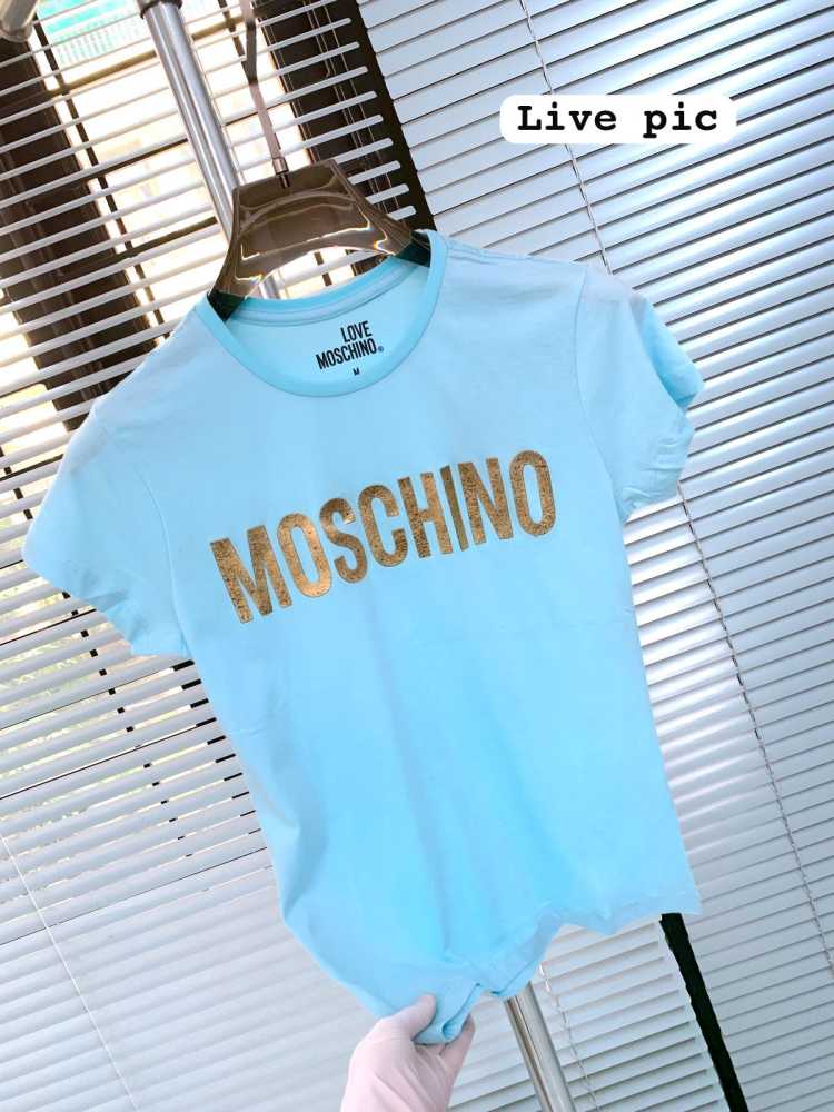 Moschino Blue Premium Quality Women T-shirt-1
