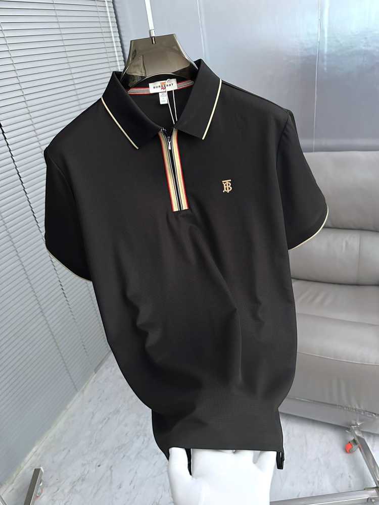 Burberry Black Premium Exclusive Polo T-shirt-1