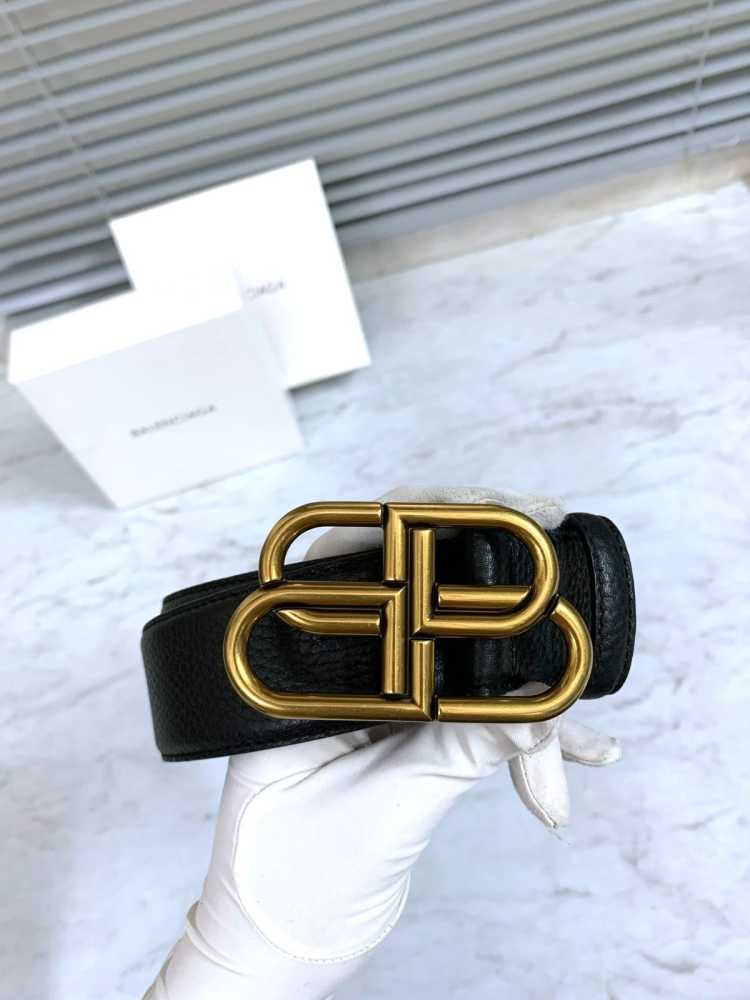 Balenciaga Black Premium Quality Leather Belt-4