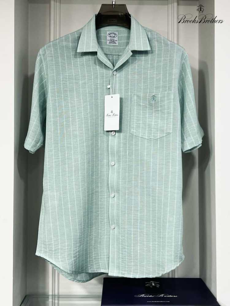 Brooks Brothers Green Premium Cotton Shirt