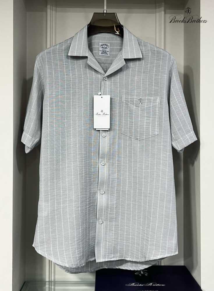 Brooks Brothers Grey Premium Cotton Shirt