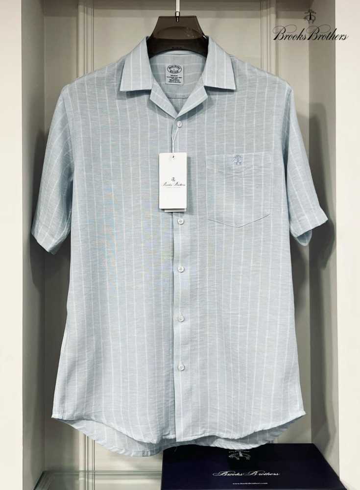 Brooks Brothers Blue Premium Cotton Shirt-1