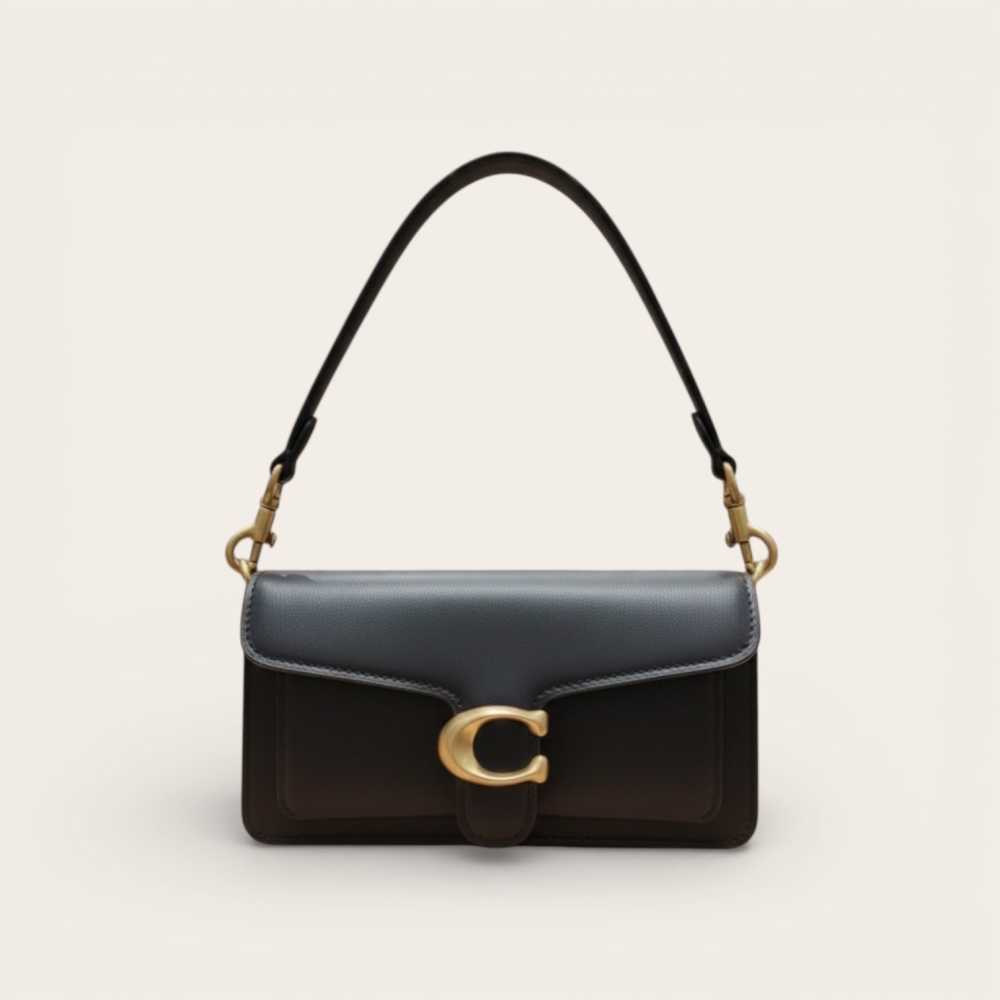 Coach C Logo Tabby 20 Black Hand Bag