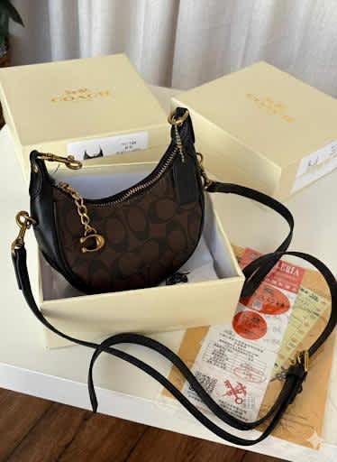 Coach Jonie Small Brown Crossbody Bag