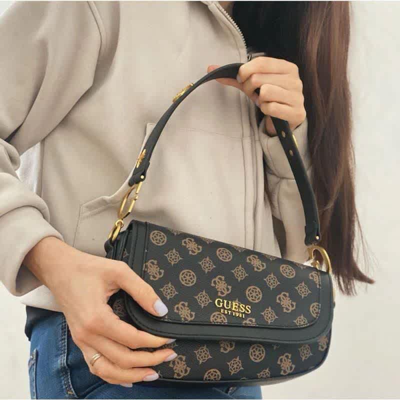 Guess Noelle Golden Shoulder Bag