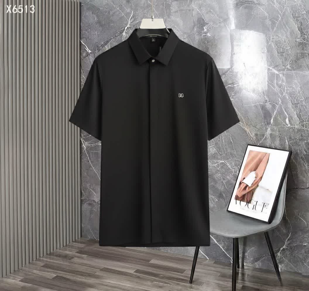 Dolce & Gabbana Black Premium Quality Short Sleeve Shirt