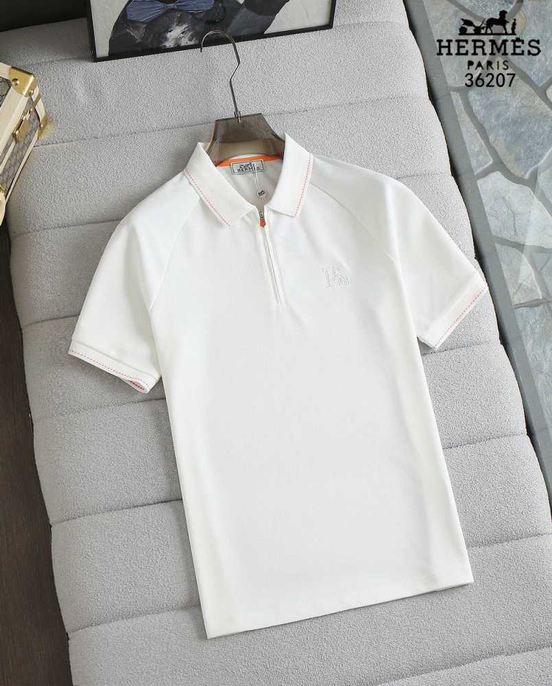 Hermes White Premium Quality T-shirt